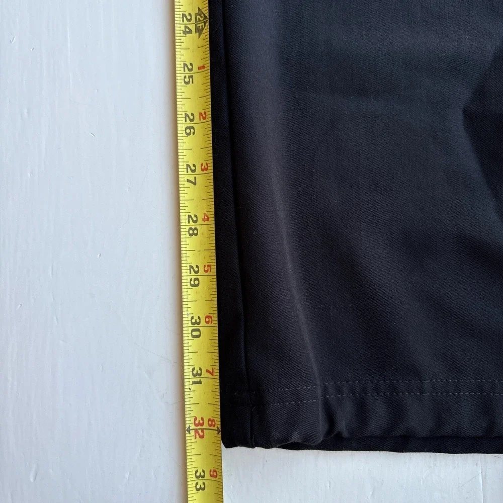 FIGS Technical Collection Men XL Scrub Pants Black Cargo Straight Leg Drawstring